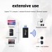 USB Bluetooth-compatible 5.0 Adapter Audio Transmitter Dongle Wireless USB Adapter Driver-Free 3.5mm AUX for Computer PC Headset