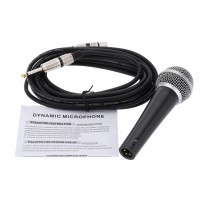 Free Shipping 58 LC Professional Karaoke Handheld Dynamic Microphone Handheld 58LC Wired Microphone