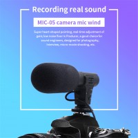 MIC-05 Super Cardioid Microphone Micro Photographic Equipment Camera Microphone Electrostatic Type Condenser Head For Producers