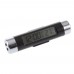 Free Ship Digital Car Clock LCD Temperature Thermometer  2 in 1 Time Clock Air Vent Outlet Clip