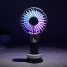 Mini Handheld Fan with Colorful Light Sports Portable Rechargeable USB Fan with Standing Base 3 Speed Desktop Fan for Outdoor