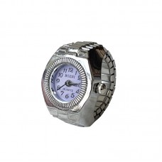 Silver color quart movement fashion hip-hop vintage style cheap price gift men finger ring watch