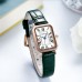 New Fashion Ladies Life Waterproof leather Strap Sports Quartz Square Watch