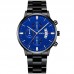 Men's Classic Zinc alloy Business Casual Chronograph Watch Stainless steel strap watch