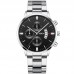 Men's Classic Zinc alloy Business Casual Chronograph Watch Stainless steel strap watch