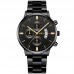 Men's Classic Zinc alloy Business Casual Chronograph Watch Stainless steel strap watch