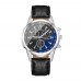 Fashion Business style Gift Quartz Watch Zinc alloy case leather Strap Men's Watch