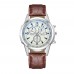 Fashion Business style Gift Quartz Watch Zinc alloy case leather Strap Men's Watch