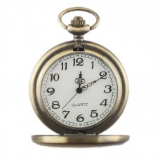 China factory OEM ready to ship alloy case metal chain quartz movement old vintage pocket watch